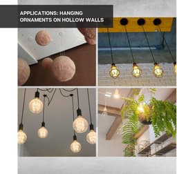 Industrial Zwaaipluggen M6, verpakking van 12 stuks, handwielverankering voor bevestiging van elementen, muur, plafond, kantelpluggen ventilatoren — thumbnail 3