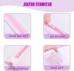 Set van 4 Herbruikbare Waszakken met Rits voor Delicate Kleding, Ondergoed en Reisorganizer - 23×30 cm en 30×40 cm — thumbnail 5