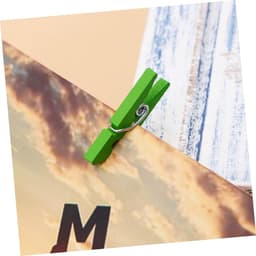 Houten Knijpers - Fotoklemmen Decoratieclips - Huis Decoratie - Mini Formaat - 2.5 cm - Groen — thumbnail 2