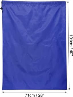 Extra Grote Waszak met Trekkoord - 71 x 101 cm - Blauw - Kledingopslag Universiteitsslaapzaal, Camping, Reizen — thumbnail 2