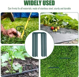 Dailygoods - 50 Stuks U-vormige Grondankers voor Tuin en Camping 150x30x3mm — thumbnail 2