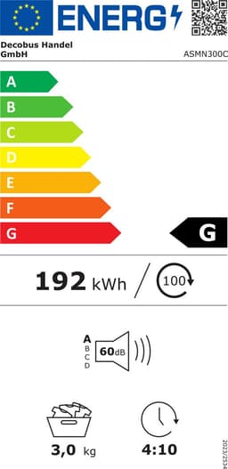 Re-purelife® Compacte Wasdroger met UV-Desinfectie - 6 Programma's - 3-4 kg Capaciteit - Geschikt voor Opbouw of Opstelling - Stille Werking & Helder LED-Display - Grijs — thumbnail 2