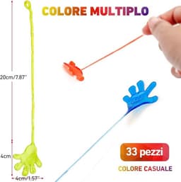 33 stuks kleurrijke intrekbare gekke handen voor kinderen - Verjaardagsfeestcadeaus — thumbnail 2