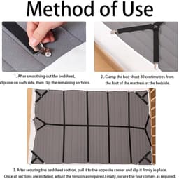 SolidKeus - Set van 5 Bedlakens Clips voor Fitted Bed Grippers — thumbnail 2