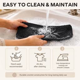 Set van 2 opbergmanden voor badkamer, haakmand, decoratieve opbergmand, kleine opbergmanden, kleine opbergmanden voor slaapkamer, keuken, kast, speelgoed, make-up — thumbnail 3