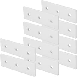 verbindingsplaten, 10-pack Heavy Duty rechte herstelplatenset, veelzijdige platte beugelset, voor houtbewerking, industriële reparaties (3030) — thumbnail 4