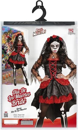 WIDMANN MILANO Party Fashion - Bruidskostuum, Dia De Los Muertos, jurk, Dag van de Doden, Halloween — thumbnail 2