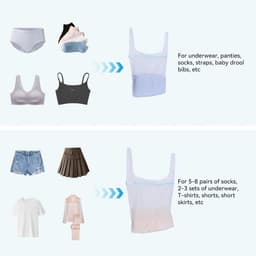 SnelShoppen - 2-delige waszak met handvat 13 x 40 cm en 40 x 45 cm | Gevoelige kleding wasnet met duurzame rits voor bh's en blouses — thumbnail 4
