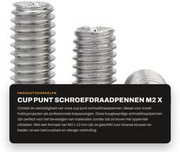 Dailygoods- Madenschroeven M2 x 10 mm - Roestvrij Staal - 100 Stuks - Bevestigingselementen - Kruiskopschroeven - Hoogwaardige Kwaliteit - Schroefdraadpennen — thumbnail 1
