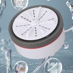 Dailygoods - Draagbare wasmachine - Mini-wasmachine voor reizen - Compact en efficiënt - Grijs - Multifunctionele vaatwasser - Ideaal voor camping en... — thumbnail 3