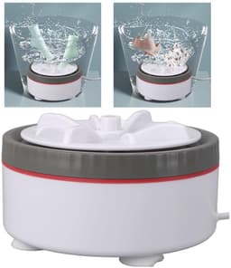 Dailygoods - Draagbare wasmachine - Mini-wasmachine voor reizen - Compact en efficiënt - Grijs - Multifunctionele vaatwasser - Ideaal voor camping en... — thumbnail 5