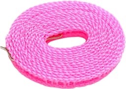 Waslijn voor buiten - Drooglijn Tuin - Kleding Drogen - Uittrekbaar Nylon - 10 Meter - Roze — thumbnail 1
