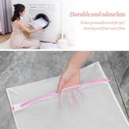 Dailygoods - 10 Stuks Wasnet Voor Wasmachine, Waszak Wasmachine Wasnet Grote Mesh Waszak Voor Shirts Bh's Sokken Schoenen Truien Babykleding (3 Maten) — thumbnail 5