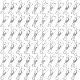 Dailygoods- Wasknijpers 60 Stuks - Roestvrij Staal - Duurzaam - Antislip - Winddicht - Voor Binnen/Buiten - Compact en Draagbaar - Waslijnclips — thumbnail 2