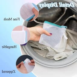 Kleine waszakken set van 6, herbruikbare mesh tasjes voor delicate kleding, ideaal voor reizen en thuisgebruik, beschermt sokken en handschoenen — thumbnail 5