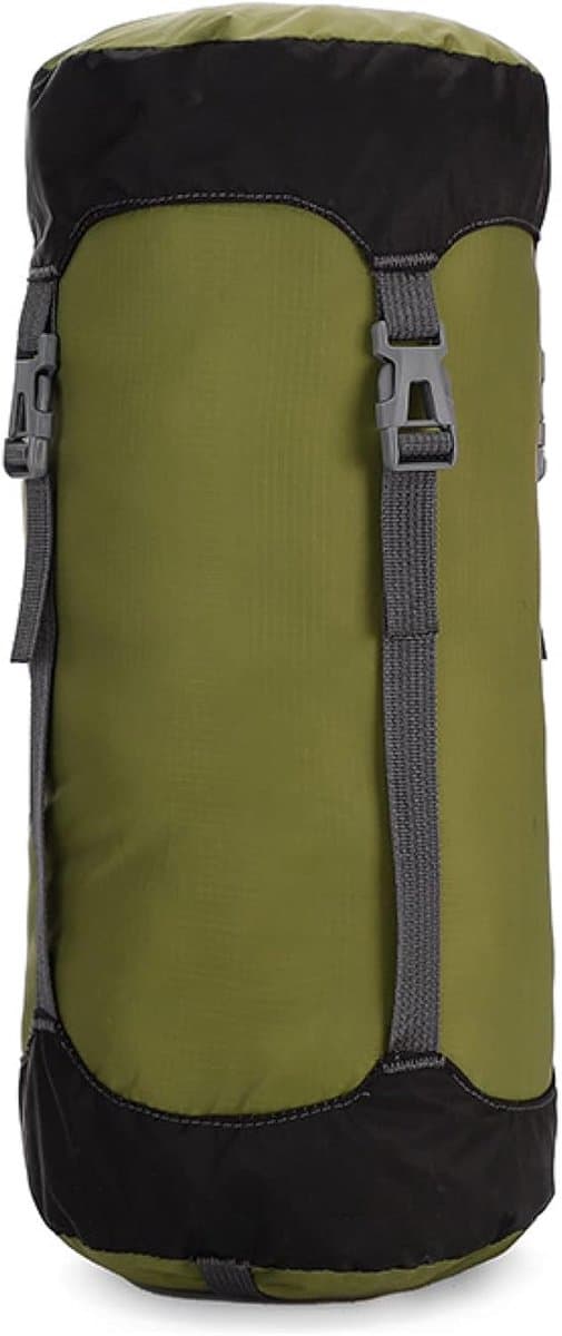 Compressiezak voor slaapzak, lichte compressiezak voor het opbergen van kleding, waterdicht, compact voor kamperen, wandelen, reizen, trekking — afbeelding 1