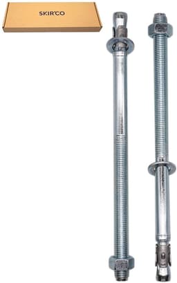 Wedge Anchors - Metaalpluggen Beton - Bevestigen in Steen - Verzinkt Staal - M16 x 300mm - Zilverkleurig — thumbnail 3