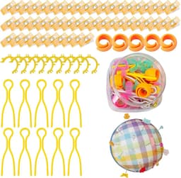 Naaiclips Set - Stofklemmen - Stoffen Vasthouden - Antislip Grip - 76 Delig - Multicolor — thumbnail 3