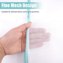 Set van 2 Wasnetten voor de Wasmachine - Ideaal voor Dekens, Jassen, Gordijnen en Speelgoed | 60 x 80 cm en 90 x 110 cm Fijne Mesh Waszakken met Verborgen Rits — thumbnail 5