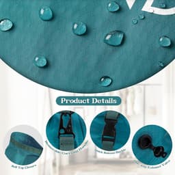 SnelShoppen - Canbox Waszak voor op reis, waterdichte opbergtas met gesp, lichtgewicht natte en droge tas, vuile kledingzak, compressie-reisorganizer — thumbnail 3
