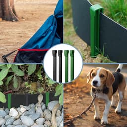 SnelShoppen - Grondankers 20 Stuks Tuin Edging Peilen, Tegels en Spijkers voor Landschapsafwerking, Tentbevestiging, Onkruidtegels, Kunststof Haringen — thumbnail 5