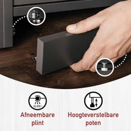 Interlink Lifestyle Studio Flow wasmachinekast voor wasruimte antraciet 99 x 68 x 98 cm — thumbnail 4