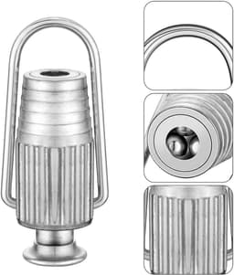 Kledinglijn spanner - aluminium - met veren en kogellagers - eenvoudige aanpassing - SnelShoppen — thumbnail 4
