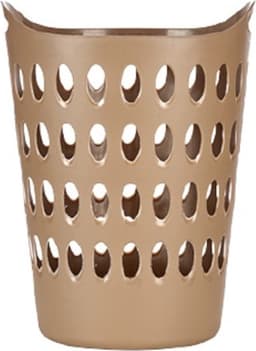 Kipit Ronde Flexibel Wasmand - 50L - Taupe - 44 x 56 cm — thumbnail 1