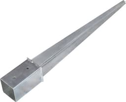 vidaXL - Grondpinnen - 6 - st - 8x8x76 - cm - gegalvaniseerd - staal - zilverkleurig — thumbnail 2