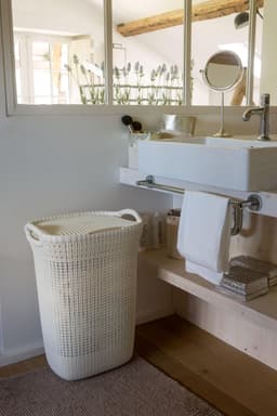 Curver Knit Wasmand met deksel - 57L - Oasis White — thumbnail 3