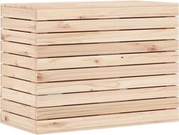 vidaXL - Wasmand - 88,5x44x66 - cm - massief - grenenhout — thumbnail 1