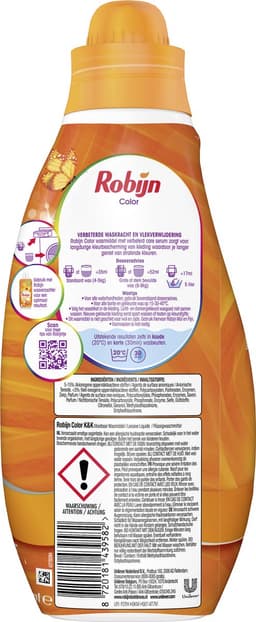 Robijn Klein & Krachtig Classics Vloeibaar Wasmiddel - Color - met Care Serum - 8 x 19 wasbeurten — thumbnail 3