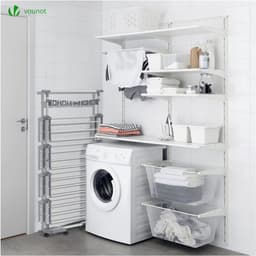 wasdroogrek met grote capaciteit opgewaardeerde versie, droogrek kleding, waslijn roestvrij staal, vouwen binnen en buiten — thumbnail 5