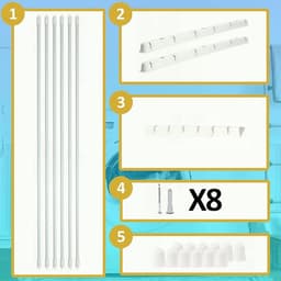 wasdroogrek met grote capaciteit opgewaardeerde versie, droogrek kleding, waslijn roestvrij staal, vouwen binnen en buiten — thumbnail 3