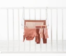 Blokker Wasrek Hangend 5m Drooglengte Wit - Praktisch Droogrek Deur of Balkon - Eenvoudige Installatie - Compact en Ruimtebesparend Hangdroogrek Trapgat — thumbnail 3
