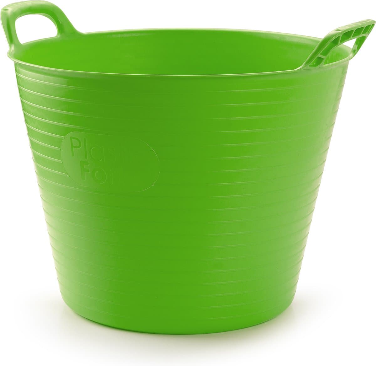 Plasticforte Flexibele emmer/kuip - groen - 42 liter - ECO kunststof - rond - 38 x 45 cm — afbeelding 1