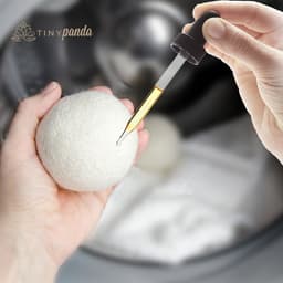 Tiny Panda - Wasbollen - Droger Ballen XL 8 stuks – Zero waste Dryer Balls - Duurzaam – Wasverzachter – Herbruikbare Drogerballen – Droogt de was sneller — thumbnail 3