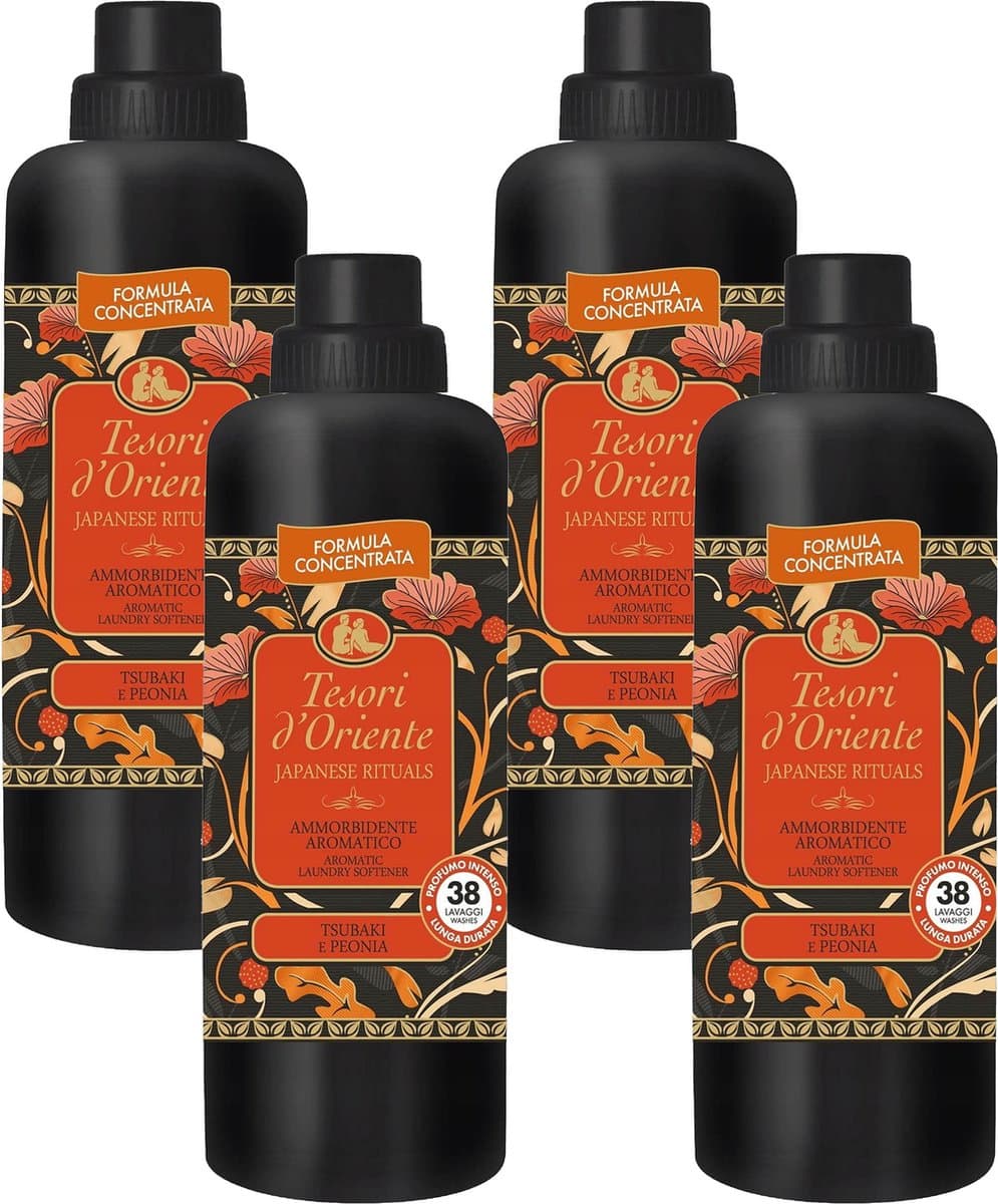 Tesori d'Oriente Japanese Rituals geconcentreerde wasverzachter 760 ml x 4 — afbeelding 1