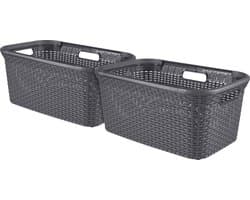 Curver Style Wasmand - 45L - 2 stuks - Antraciet — afbeelding 1