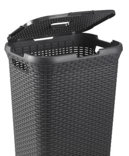 Curver Style Wasmand met Deksel - 60L - 2 stuks - Antraciet — thumbnail 4