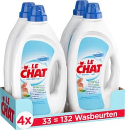 Le Chat Gel Sensitive - Vloeibaar Wasmiddel - 4 x 33 Wasbeurten - 132 Wasbeurten - Voordeelverpakking — thumbnail 2