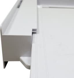 Scanpart kunststof tussenstuk voor wasmachine en droger met werkblad inclusief spanband - Geschikt voor AEG Bosch LG Miele Samsung Siemens Zanussi Whirlpool - Stapelkit - Alternatief voor SKS101 - Universeel — thumbnail 3