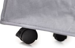 Shine XL Wasmand met 3 Vakken voor Lichte, Donkere en Gekleurde Was - Met Draaggrepen en 4 Wielen - Duurzaam - Inhoud 120 Liter - Grijs — thumbnail 2