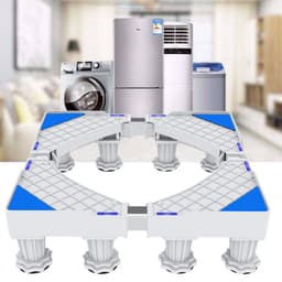 Universele Verstelbare Wasmachine Verhoger-met 8 poten - Meubelverhoger-wit — thumbnail 1