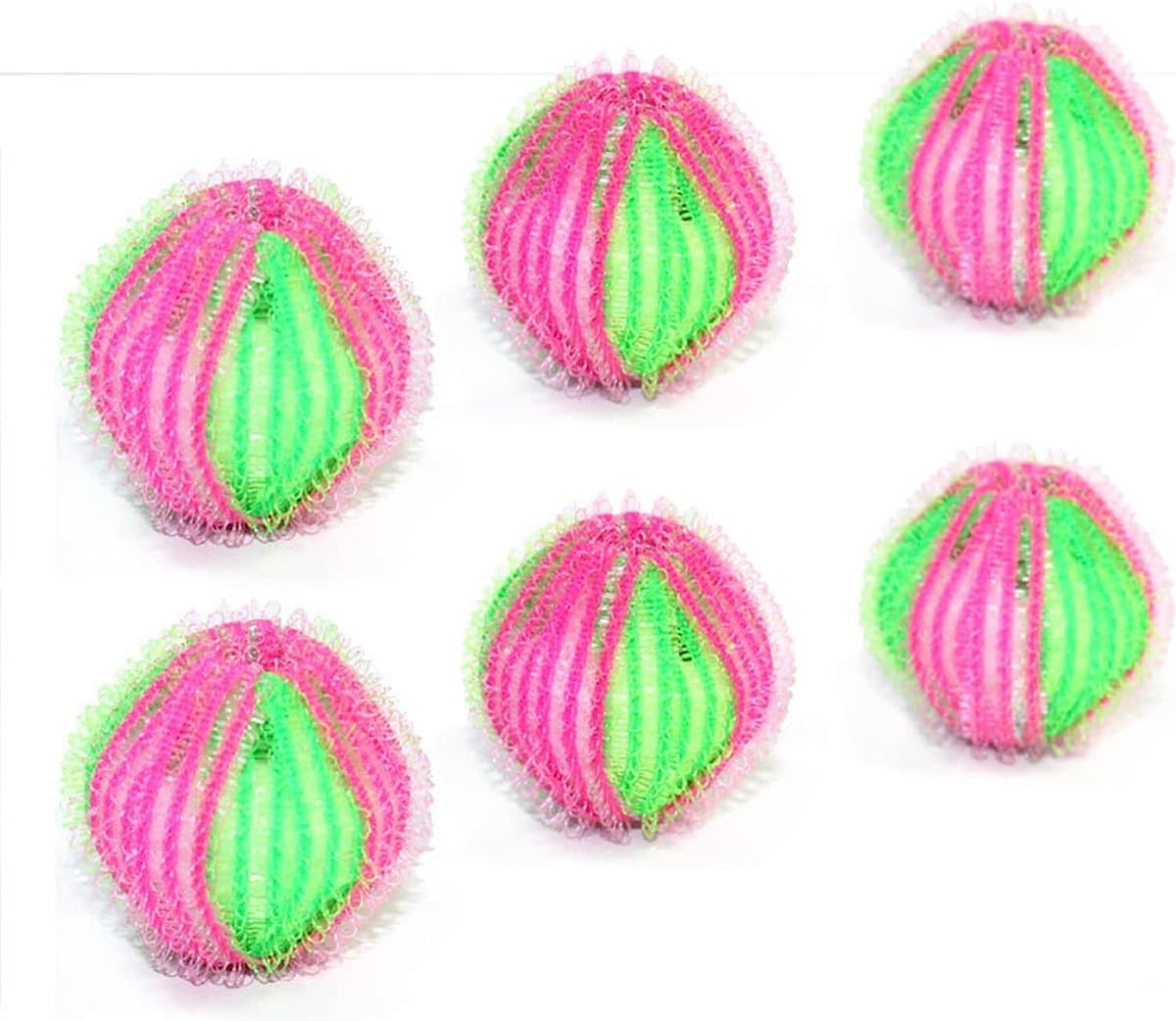 Wasballen 6 Stuks - Vuilvanger - Haren vanger - Wasmachinefilter berschermers - Wasbol - Wasballen - Wasbollen — afbeelding 1