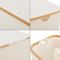 Wasmand Rusko met 3 waszakken 69x57x37 cm beige — thumbnail 5