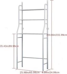 Bovista Wasmachine Kast - Ombouw - Meubel - Wasdroger - Kast Voor Wasmachine - Wasmachine En Droger Ombouw - Washing Machine Cabinet — thumbnail 4