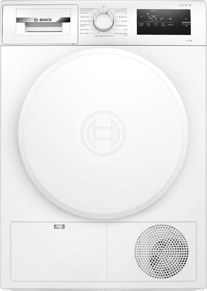 Bosch WTH8300LNL - Serie 4 - Wasdroger - Warmtepompdroger - Droogt zoals jij wilt met Auto Dry - Stil - 8 kg - Easy Clean gemakkelijke reiniging — afbeelding 1