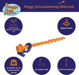 12 stuks schroefharingen voor zachte tot harde vloeren - 20 cm grondschroeven - camping en outdoor tentaccessoires — thumbnail 5
