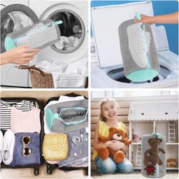 Waszak - Wasnet Voor Schoenen - Waszak Voor Schoenen - Schoenen Waszak - 39 x 19 Cm - Netje Anti-Vervorming - Delicaat Wasgoed - Schoen Wassen - Schoenenwaszak - Wasgoed - Wasmachine - Schoenen / Sneakers - Met Rits En Hangende Ring - Herbruikbaar — thumbnail 4